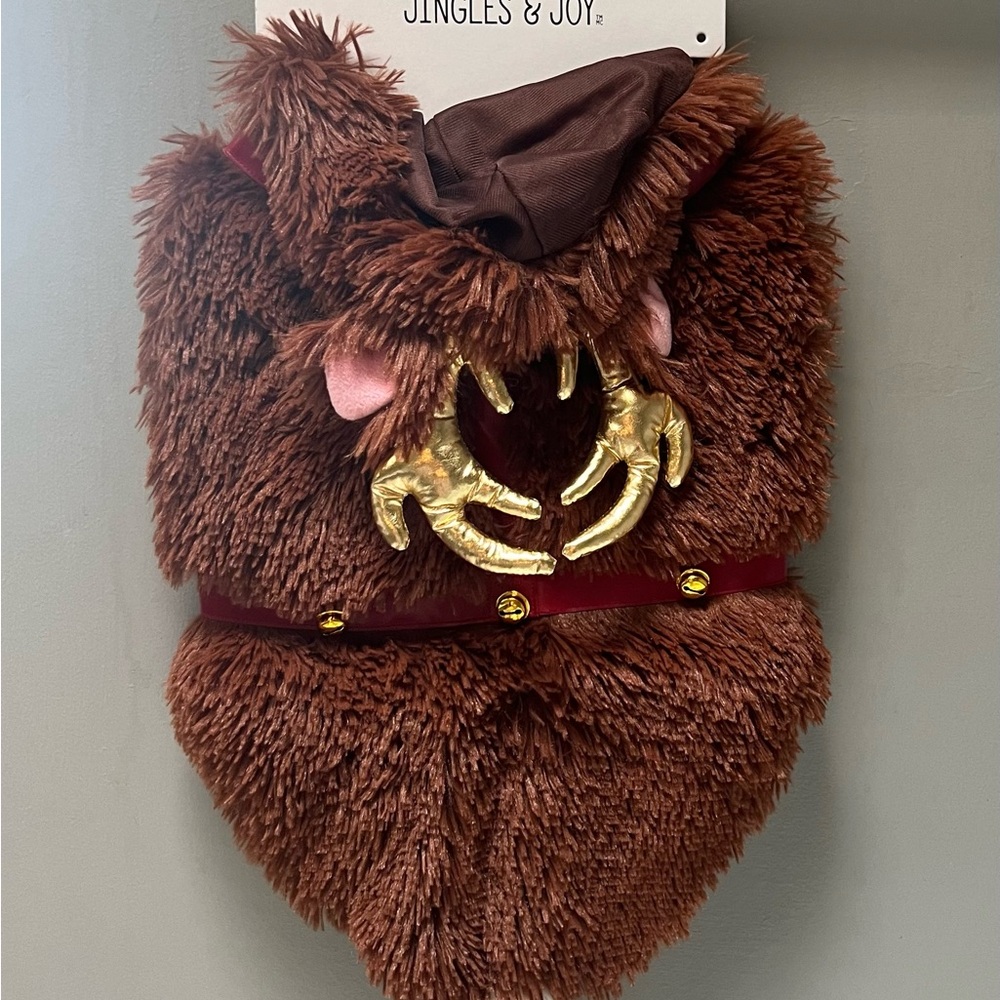 Brand New Jingles & Joy Furry Reindeer Puppy Costume - SZ M & L